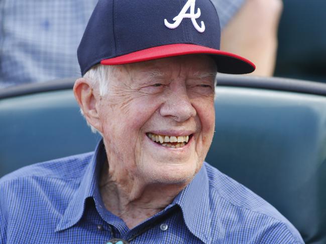 Former US President Jimmy Carter pictured at a baseball game in 2016. Picture: David J. Griffin/Icon Sportswire via Getty Images