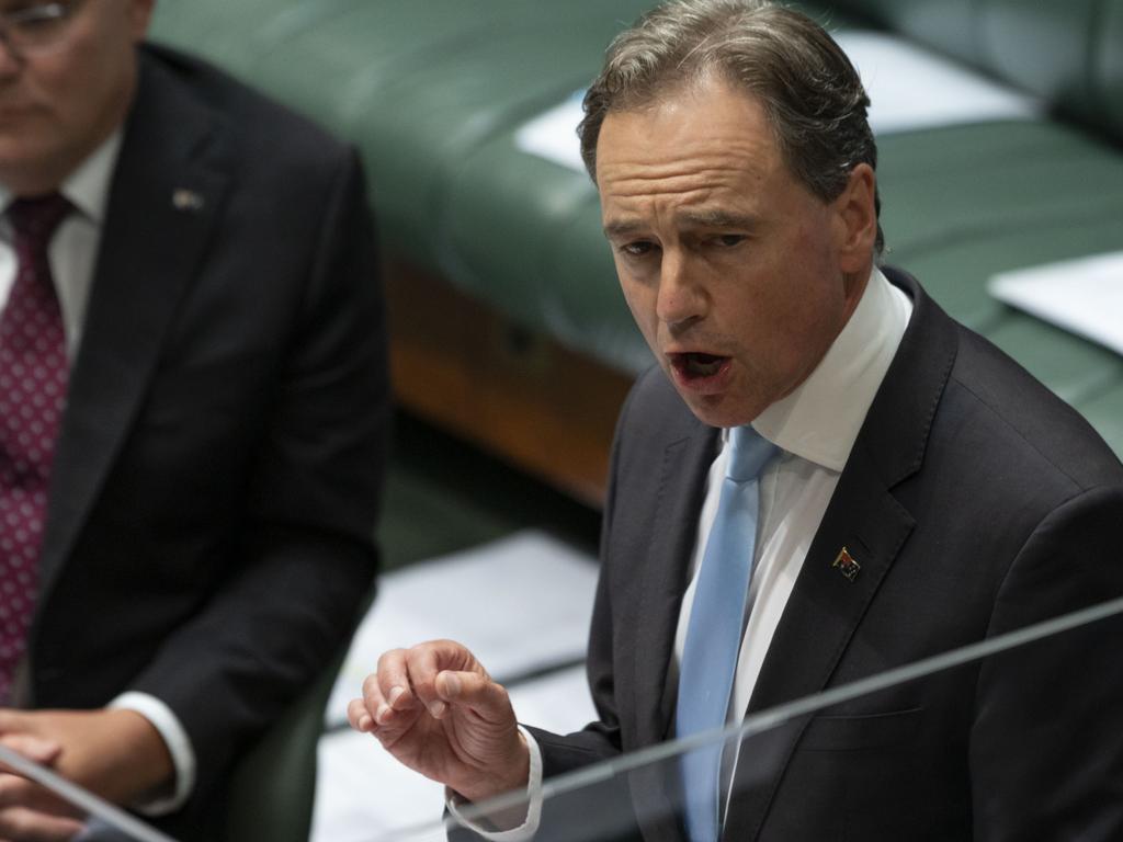 Minister for Health and Aged Care, Greg Hunt has defended the Government’s response to the Royal Commission’s report. Picture: NCA NewsWire / Martin Ollman