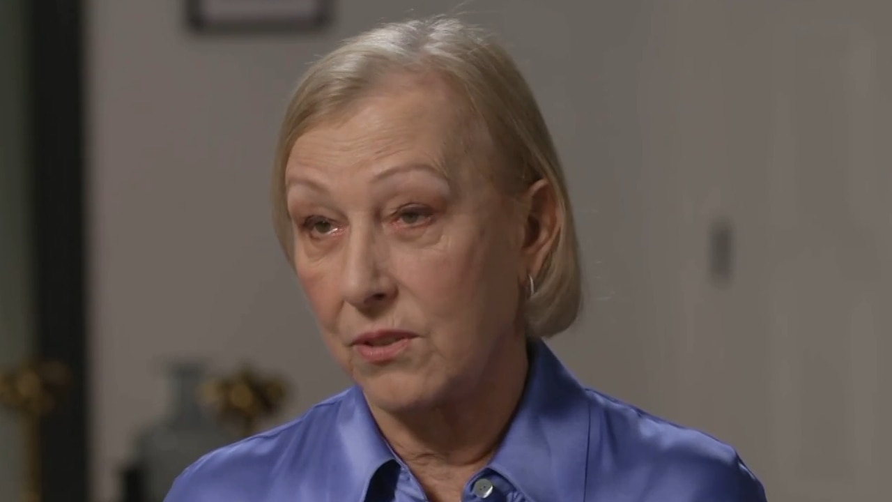 Martina Navratilova becomes emotional over songs sent to her during cancer treatment