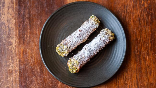 Cannoli at Park St Pasta. Picture: Roberto Pettinau