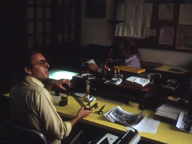 Carl Robinson in his days as AP photo editor in Saigon. Picture: Carl Robinson