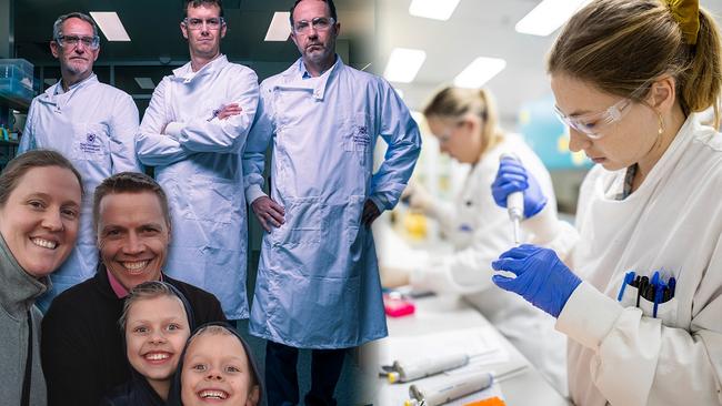 The team behind the UQ vaccine. Picture: News Corp Australia