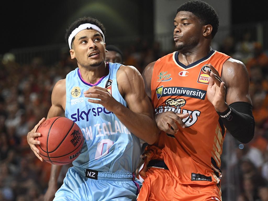 Tai Webster was brilliant for the New Zealand Breakers in the NBL last season. Picture: Ian Hitchcock / Getty Images