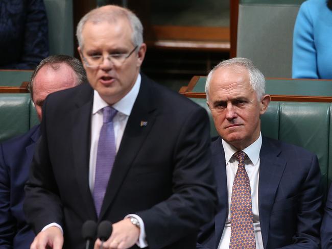 PM Malcolm Turnbull and Treasurer Scott Morrison have announced a raft of measures to hit banks for revenue and create more accountability: Picture Kym Smith
