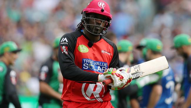 The Stars won’t extend a Big Bash offer to Chris Gayle. Picture: Wayne Ludbey