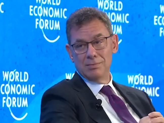 Albert Bourla speaking at the World Economic Forum in Davos in May 2022. Source: YouTube