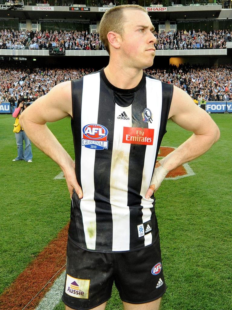 Nick Maxwell looks on after the final siren.