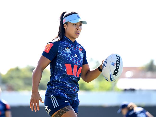 Tiana Penitani will step into the halves for the Blues. Picture: NRL Photos