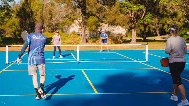 Pickleball courts on Joachim Street in Holland Park in Brisbane's south. Picture: Brisbane City Council.