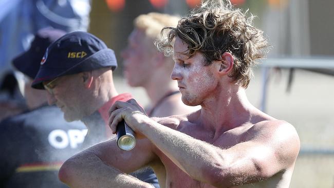 Rory Sloane at Crows training prior to the Christmas break. Picture: SARAH REED