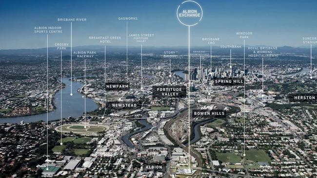 Part of the unapproved development application lodged by Geon Property for the Albion Exchange development at Albion. See the entire application at Brisbane City Council’s PD Online portal by searching for application number A005013244.