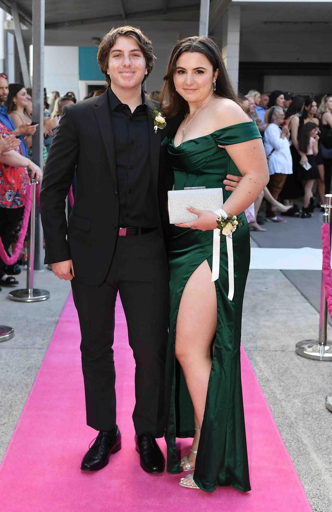 Vann Baxter and Mikayla Vinecombe at Meridan State College formal. Picture: Patrick Woods.