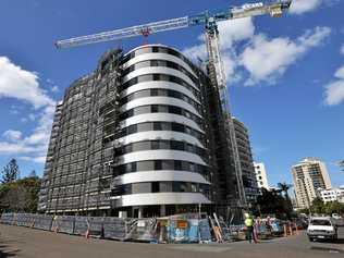 Construction of Breeze Mooloolba by Aria property group. Corner of Alexandra Parade and and Meta Street, Mooloolaba. Picture: Patrick Woods