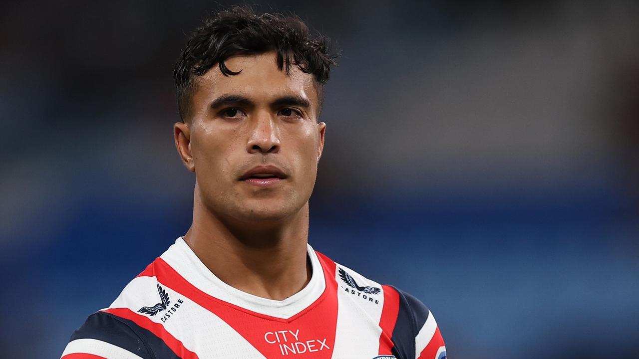 Joseph-Aukuso Suaalii has been linked with an early exit from the Roosters. Picture: Getty Images