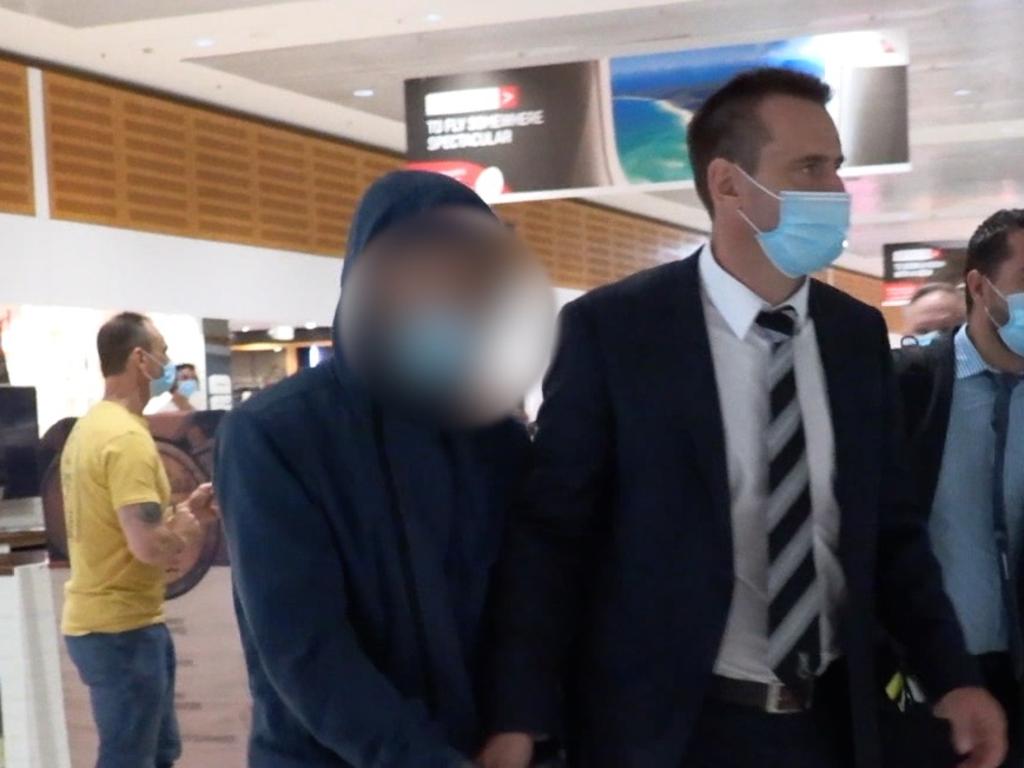 One of the alleged jewel thieves extradited from Victoria and charged over alleged $500,000 opal theft. Photo: NSW Police