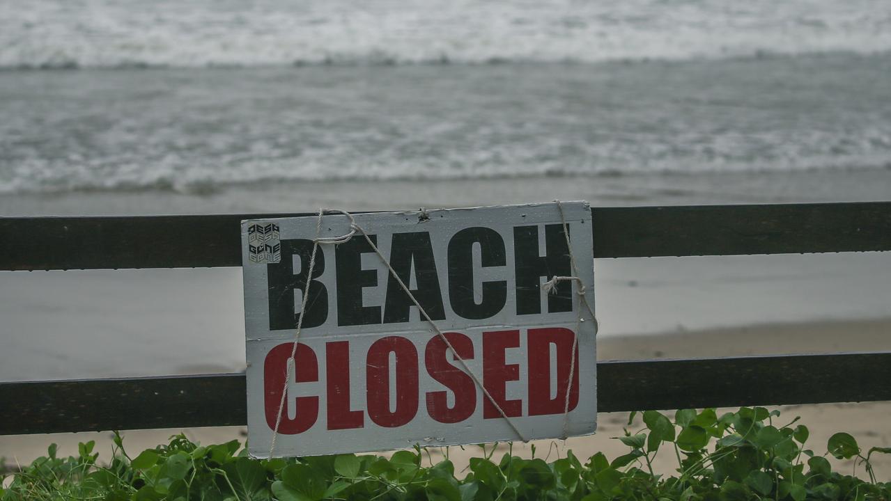 People should avoid swimming at the beach due to the risk of coastal hazards. Picture: NewsWire/Glenn Campbell