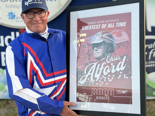 Chris Alford after driving his 8000th winner. Picture: Courtesy HRV