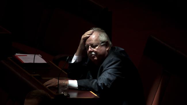 The Marriage Equality was passed in the Senate  Chamber at Parliament House in Canberra. Barry O'Sullivan in the chamber voted against the marriage bill.Picture Gary Ramage