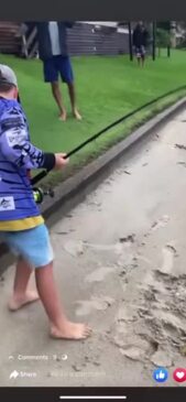 10 year old angler reels in shark on Gold Coast