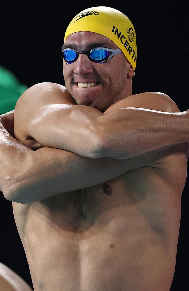 BIRMINGHAM 2022 COMMONWEALTH GAMES. 31/07/2022 . Day 3. . Swimming at the Sandwell Aquatic Centre.. Mens 100 mtr freestyle heats. Zac Incerti . Picture: Michael Klein