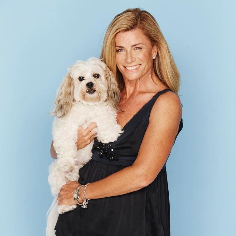 Deborah Hutton with her late dog Billie. Picture: Instagram/Deborah Hutton