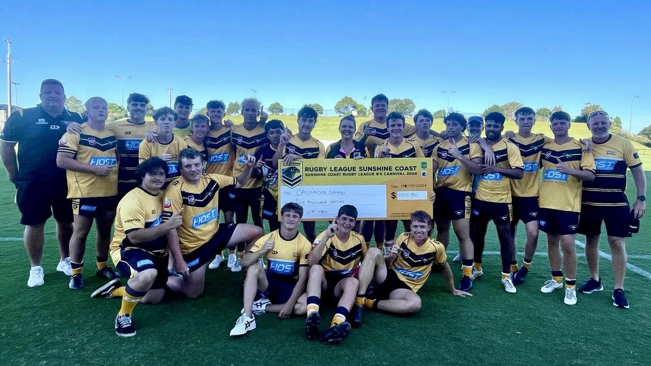 Caloundra Sharks U19 men's side. Picture: Rugby League Sunshine Coast.