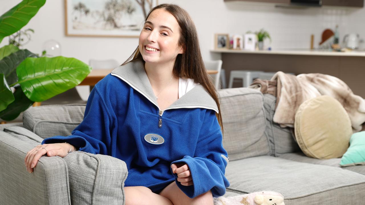 Double lung transplant recipient Savannah Fretwell, 17, who is studying to be a veterinary nurse. Photo: Lachie Millard