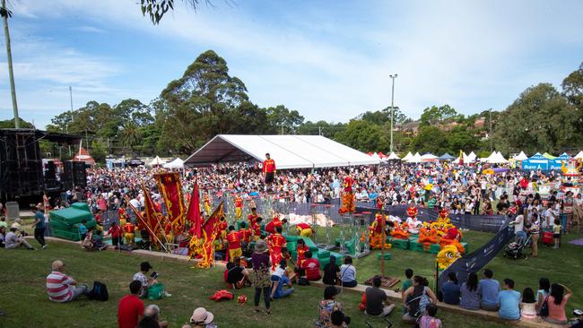 The Eastwood Chinese New Year celebrations at Eastwood Oval last year. Picture: Julian Andrews.