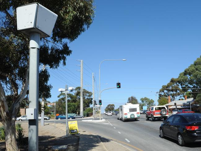 20/4/14. Top 5 Dual Speed and Red Light Camera Locations 2013 . Traffic fines and revenue raising locations - Main South Road and Doctors Road, Morphett Vale. Pic Keryn Stevens