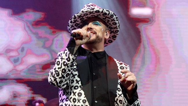 Boy George and Culture Club live at the River Stage in Brisbane. Picture: Marc Robertson