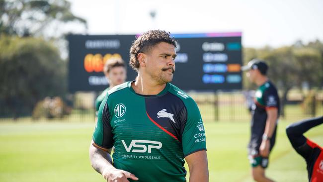 Justin Hodges has called on Latrell Mitchell not to walk away from the game. Picture: Max Mason-Hubers.