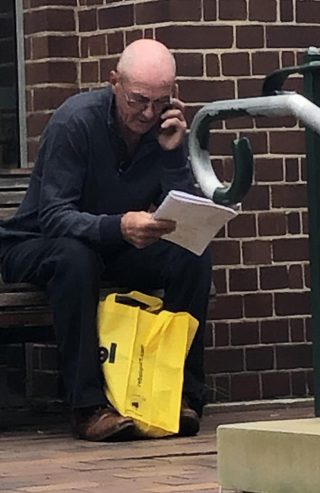 John Alexander Prosser, 62, of Ulladulla, outside Manly Courthouse on Wednesday. Picture: Jim O'Rourke