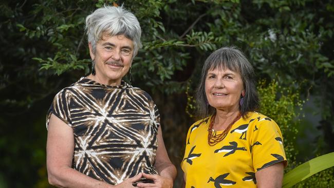 Australia Day Order of Australia (AM) recipients Barbara Baird and Brigid Coombe, who've fought hard for abortion reform for the past three decades. Picture: Roy VanDerVegt