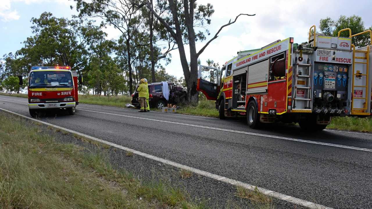 FATAL ROADS: A woman has died following a single vehicle crash on the Bunya Highway south of Kumbia at about 11.30am on April 3, 2018. Picture: Michael Nolan