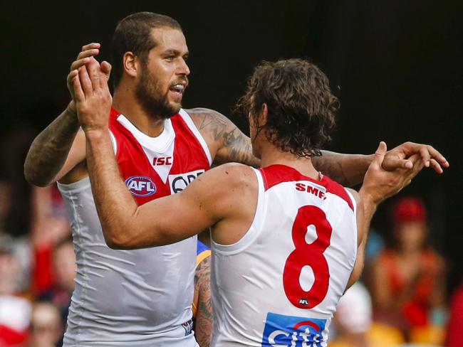 Lance Franklin’s three first-quarter goals were crucial for Sydney.