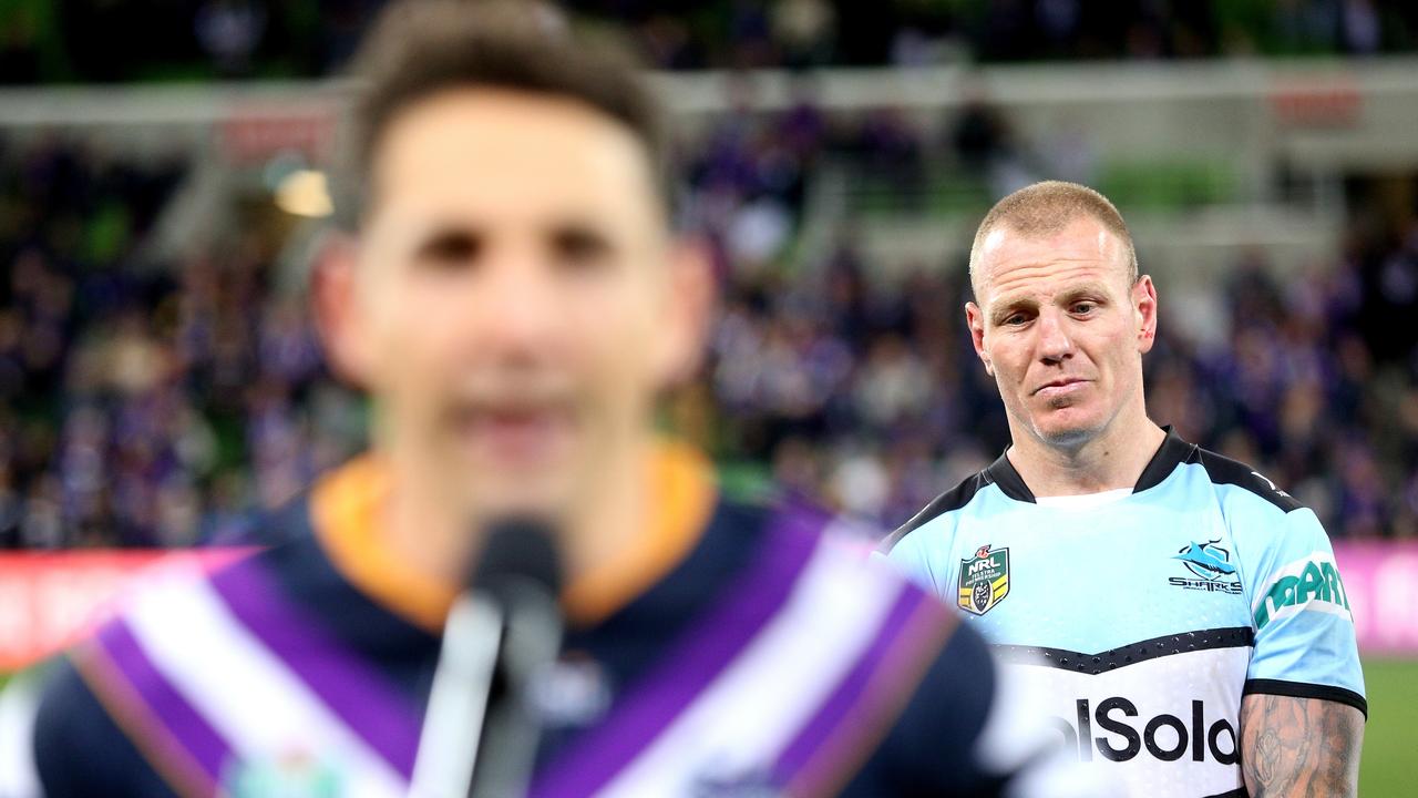 Luke Lewis is firmly in Billy Slater’s corner as the fullback prepares for a nervous wait. (AAP Image/Hamish Blair)