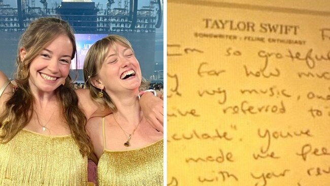 Two Taylor Swift fans have been given the experience of a lifetime. Picture: Intagram; X