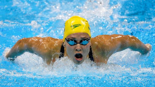 Madeline Groves missed out on gold by three-hundredths of a second in the 200m butterfly