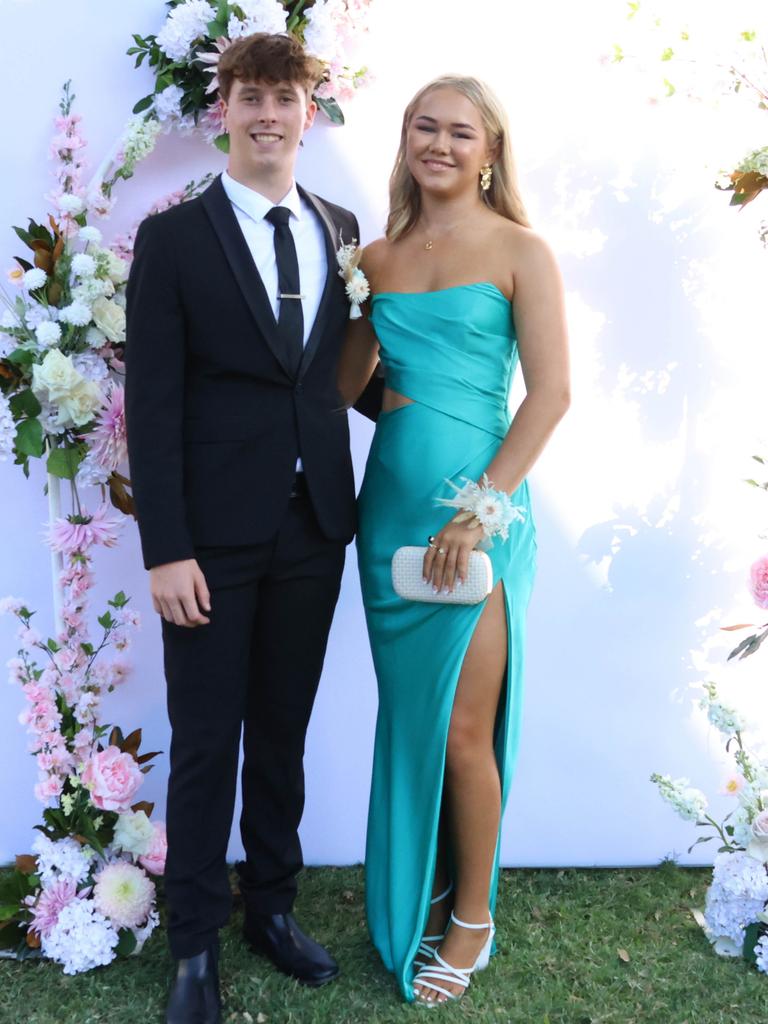 Amy and formal partner at the 2024 St Ursula's College formal.