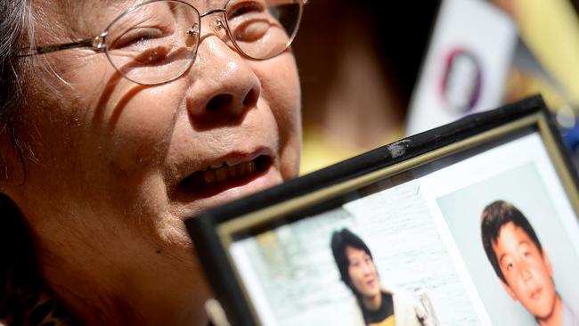 The grandmother of the children murdered by Robert Xie overcome by emotion after the sentencing of Xie. Photo Jeremy Piper