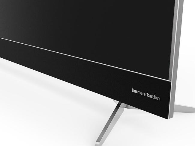 The TV boasts a narrow bezel and a quality-sounding harman/kardon speaker that runs along the bottom of the display.