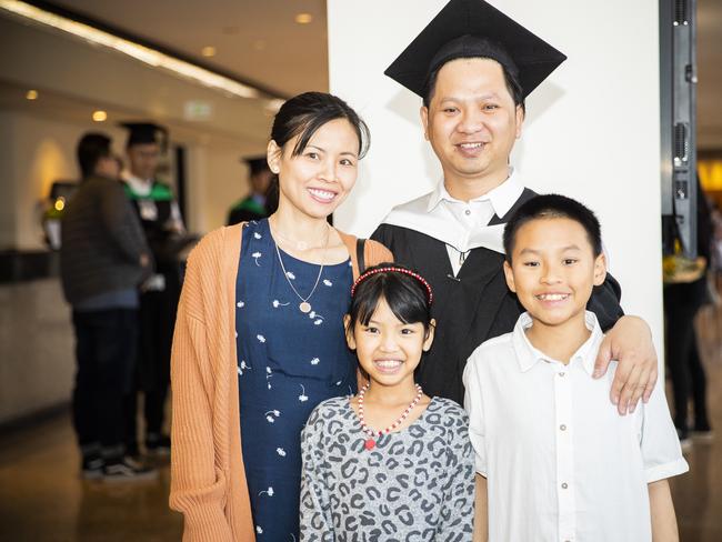University of Tasmania Hobart Graduations 2019, Wednesday morning. Picture: RICHARD JUPE