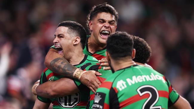 Cody Walker, Latrell Mitchell and the South Sydney Rabbitohs are returning to Cairns in 2023. (Photo by Matt King/Getty Images)