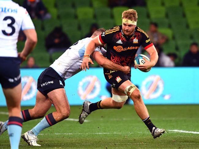 Chiefs captain Sam Cane will go head-to-head with Fraser McReight this week. Picture: William WEST / AFP