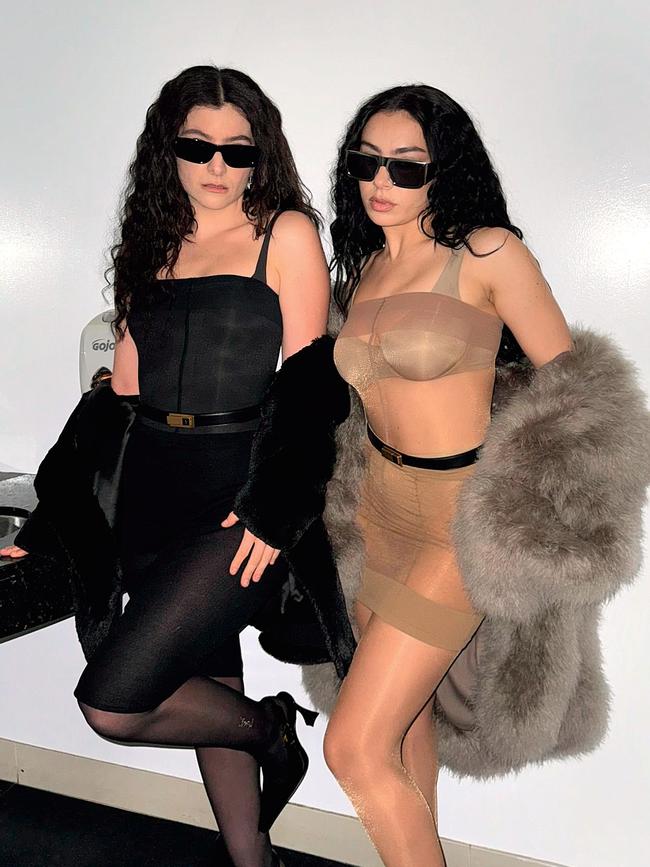 Charli XCX and Lorde in YSL