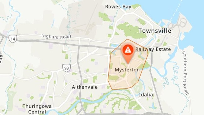 Power outages in Townsville due to the earthquake