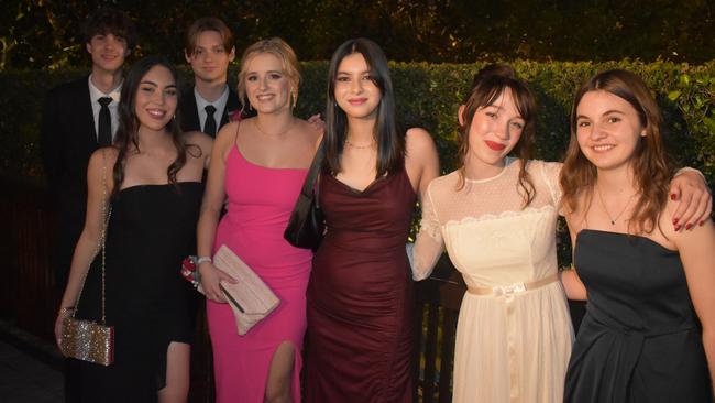 Fran Walder, Artemisia Allan, Zoe Jones, Amy Power, Ahalya Murray and Piper King at Queensland Academies Creative Industries formal.