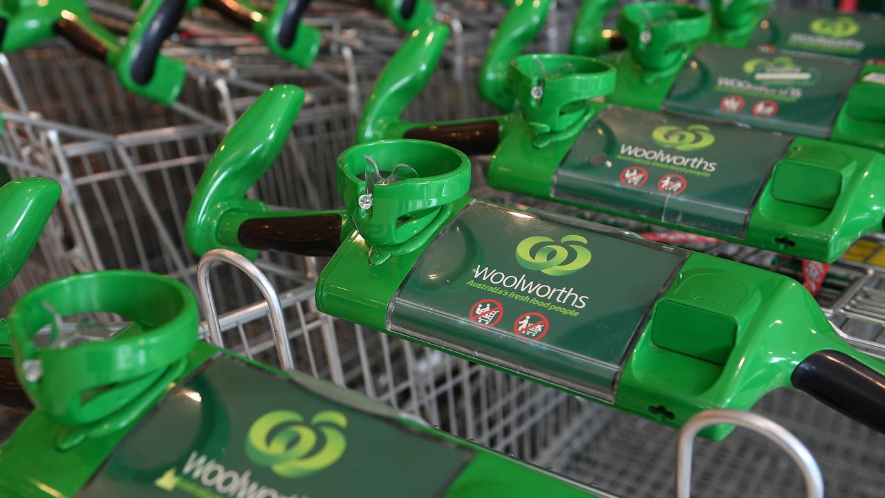 All Woolworths stores will close at 8pm on Wednesday. Picture: AAP Image/Dan Himbrechts