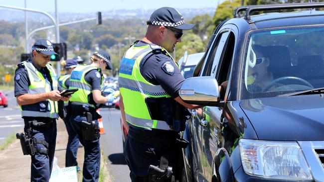 Police carried out 19,514 breath tests across Whitehorse. Picture: Mike Dugdale