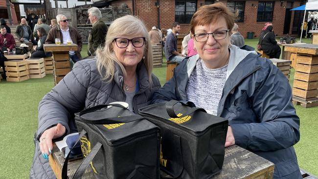 Angie Wraight and Tracye Patton-Hayward at the 2023 Mould Cheese Festival in Melbourne. Picture: Athos Sirianos.